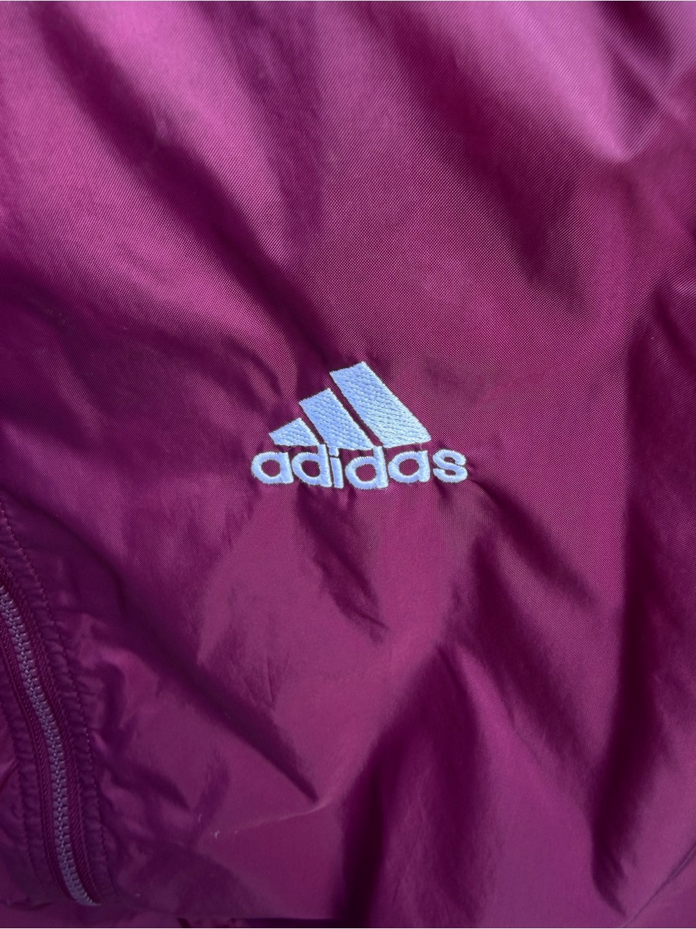 Adidas Burgundy Track Jacket size L - Picture 2 of 7